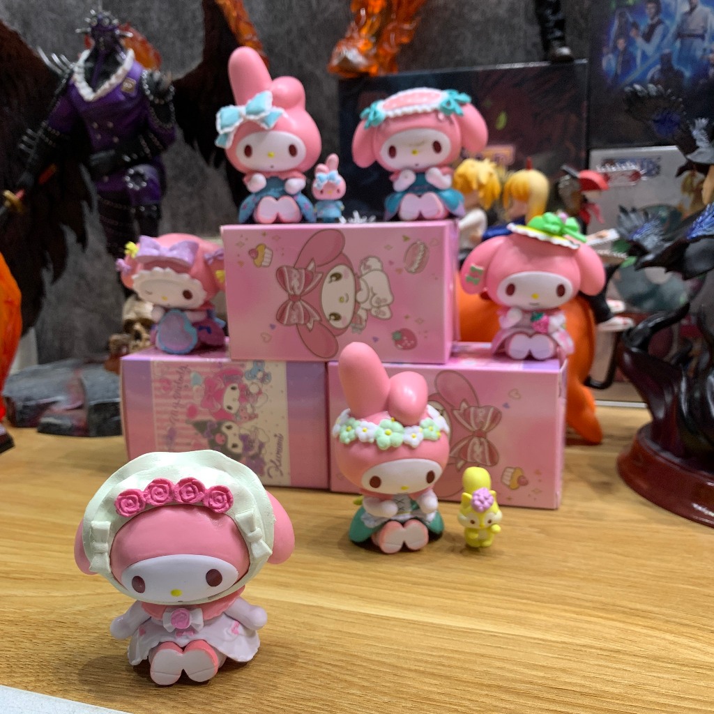 Búp Bê Sanrio Kuromi dễ thương hồng - Deco bàn làm việc - Quà tặng - Sưu tầm - An toàn