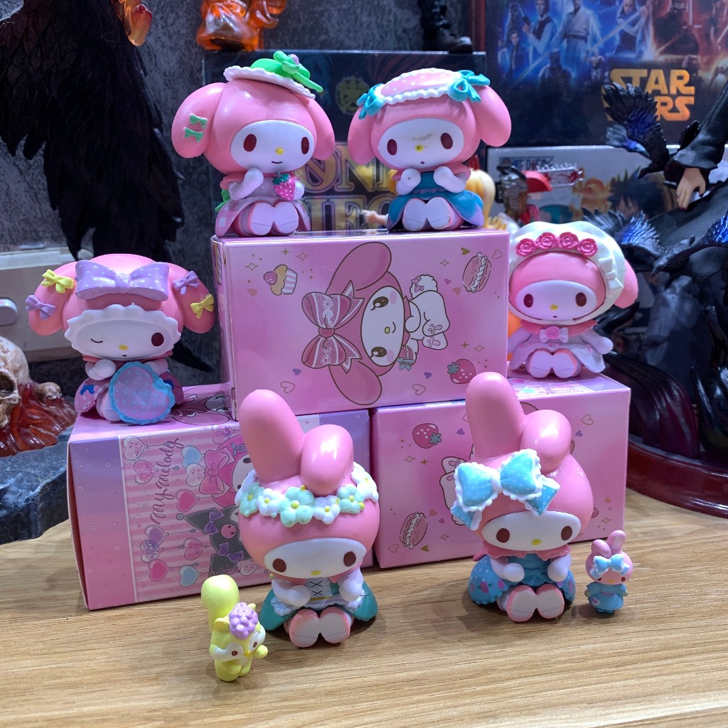 Búp Bê Sanrio Kuromi dễ thương hồng - Deco bàn làm việc - Quà tặng - Sưu tầm - An toàn