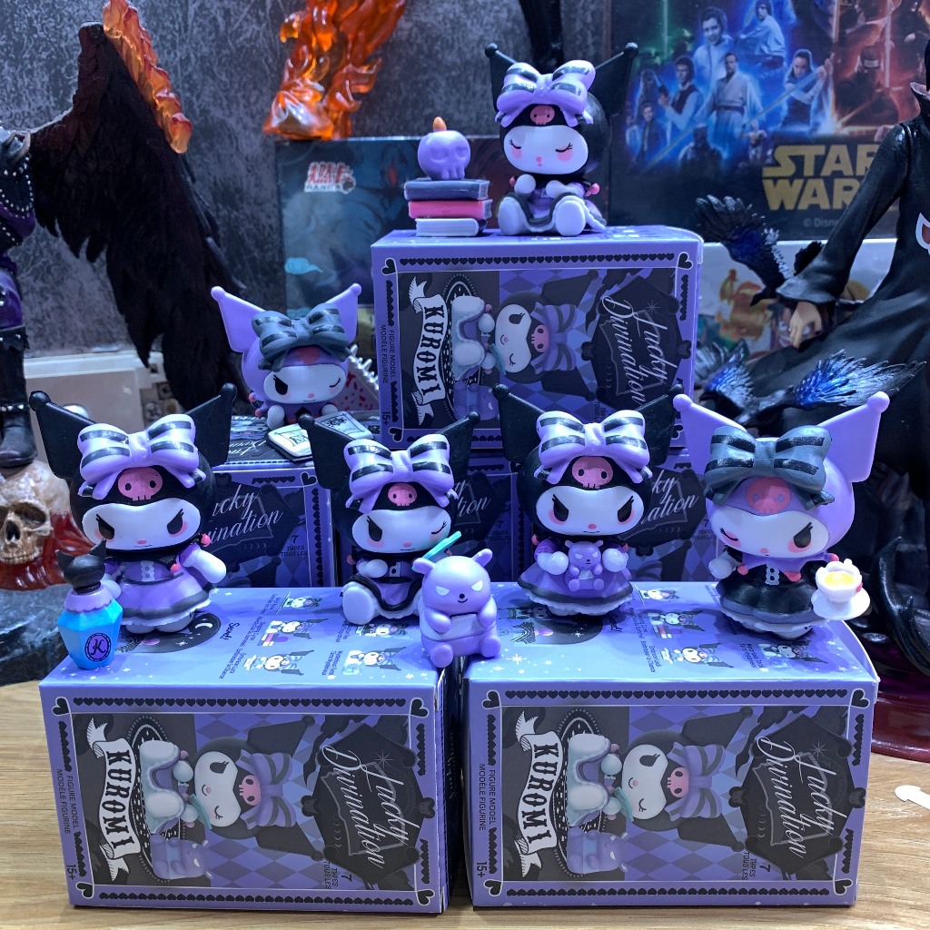 Búp Bê Sanrio Kuromi tím Trang Trí Bàn Làm Việc - Quà tặng - an toàn - sưu tầm