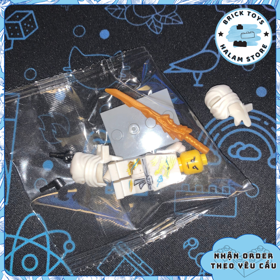 Mô hình lắp ráp Combo 5 minifigures Ninjago DX Dragon Suit - Đồ chơi lắp ghép xếp hình nhân vật Ninja