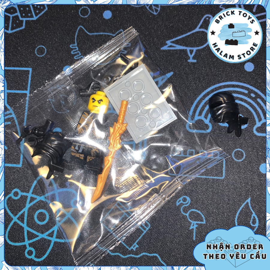 Mô hình lắp ráp Combo 5 minifigures Ninjago DX Dragon Suit - Đồ chơi lắp ghép xếp hình nhân vật Ninja