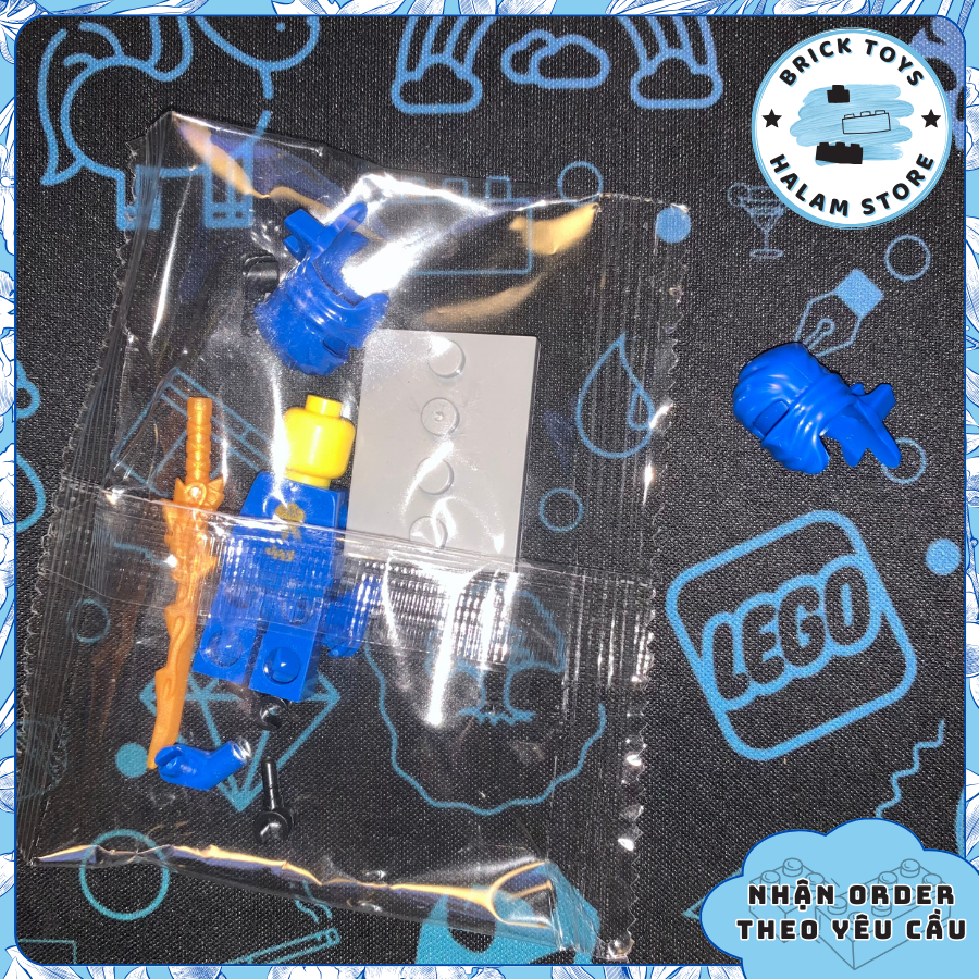 Mô hình lắp ráp Combo 5 minifigures Ninjago DX Dragon Suit - Đồ chơi lắp ghép xếp hình nhân vật Ninja