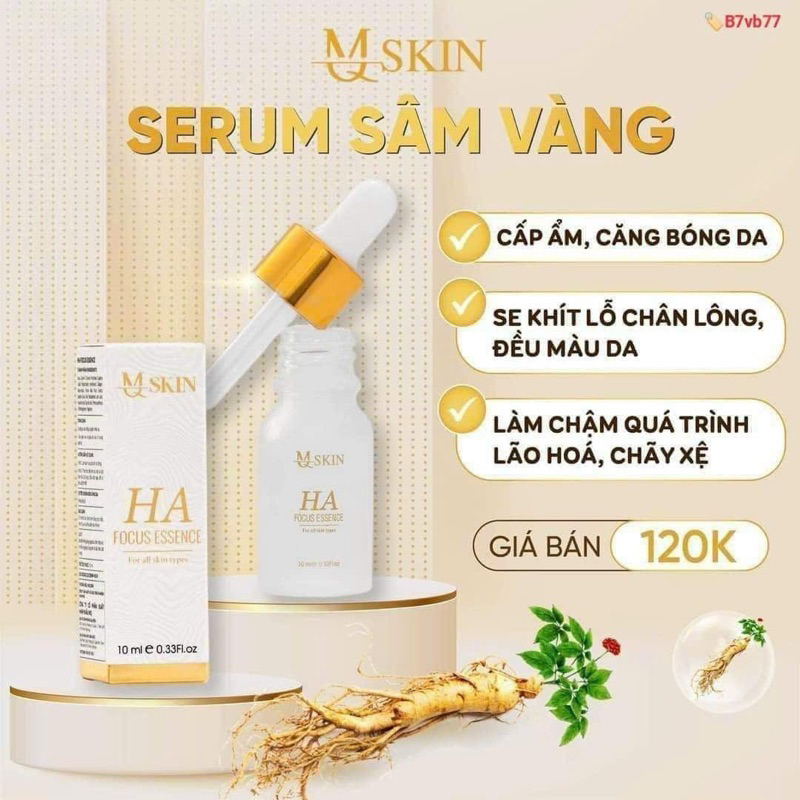 Combo Cao nám sâm vàng Mq skin