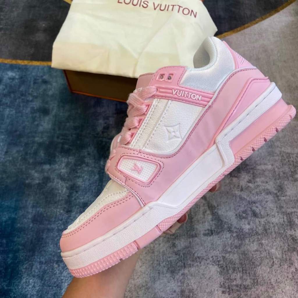 Giày Thể Thao LV Trainer Black White Nam Nữ, Giày LV Xanh Lá, xanh than, Đen Các Màu Hót Siêu Chất