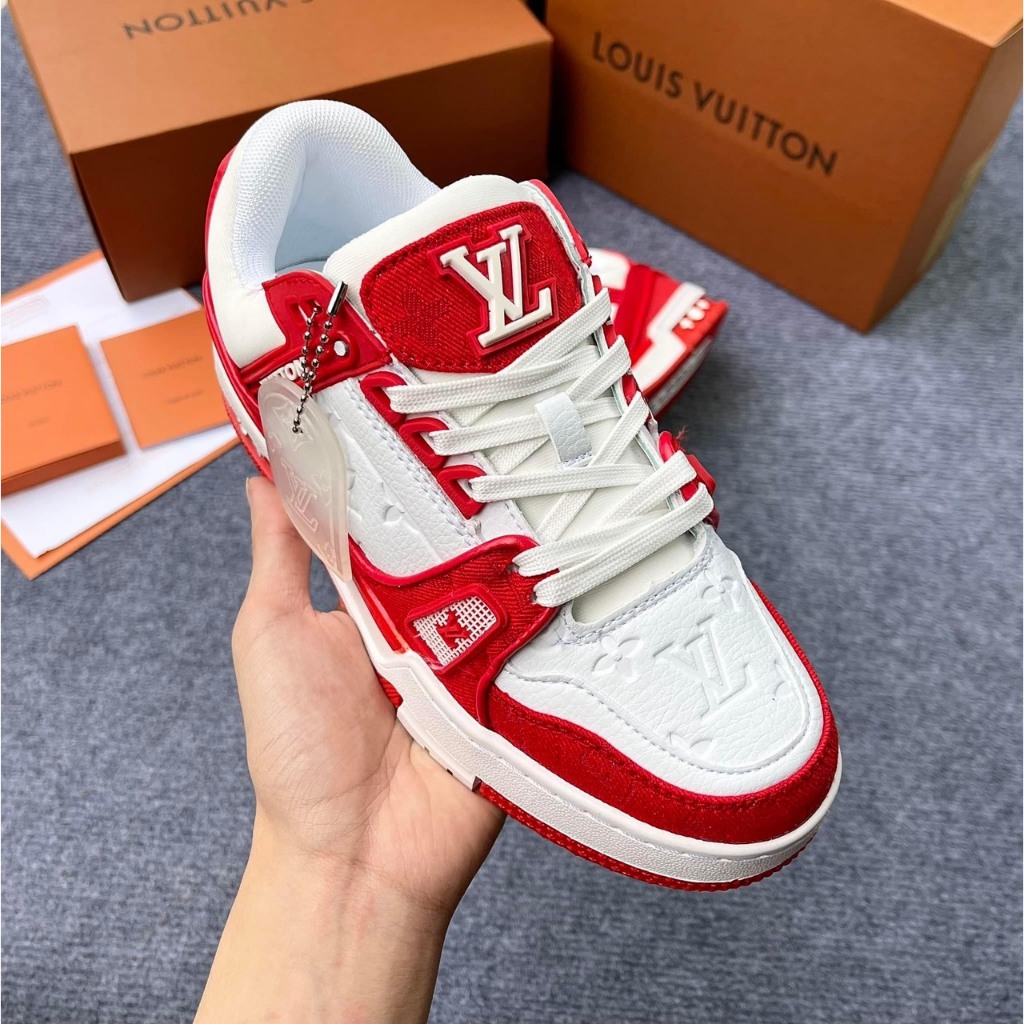 Giày Thể Thao LV Trainer Black White Nam Nữ, Giày LV Xanh Lá, xanh than, Đen Các Màu Hót Siêu Chất