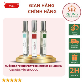 (MẪU DÙNG THỬ 10ML) F Fresh Spray Công Nghệ Lưu Hương 12h Với 3 Tầng Hương Đặc Biệt Eau De Parfum