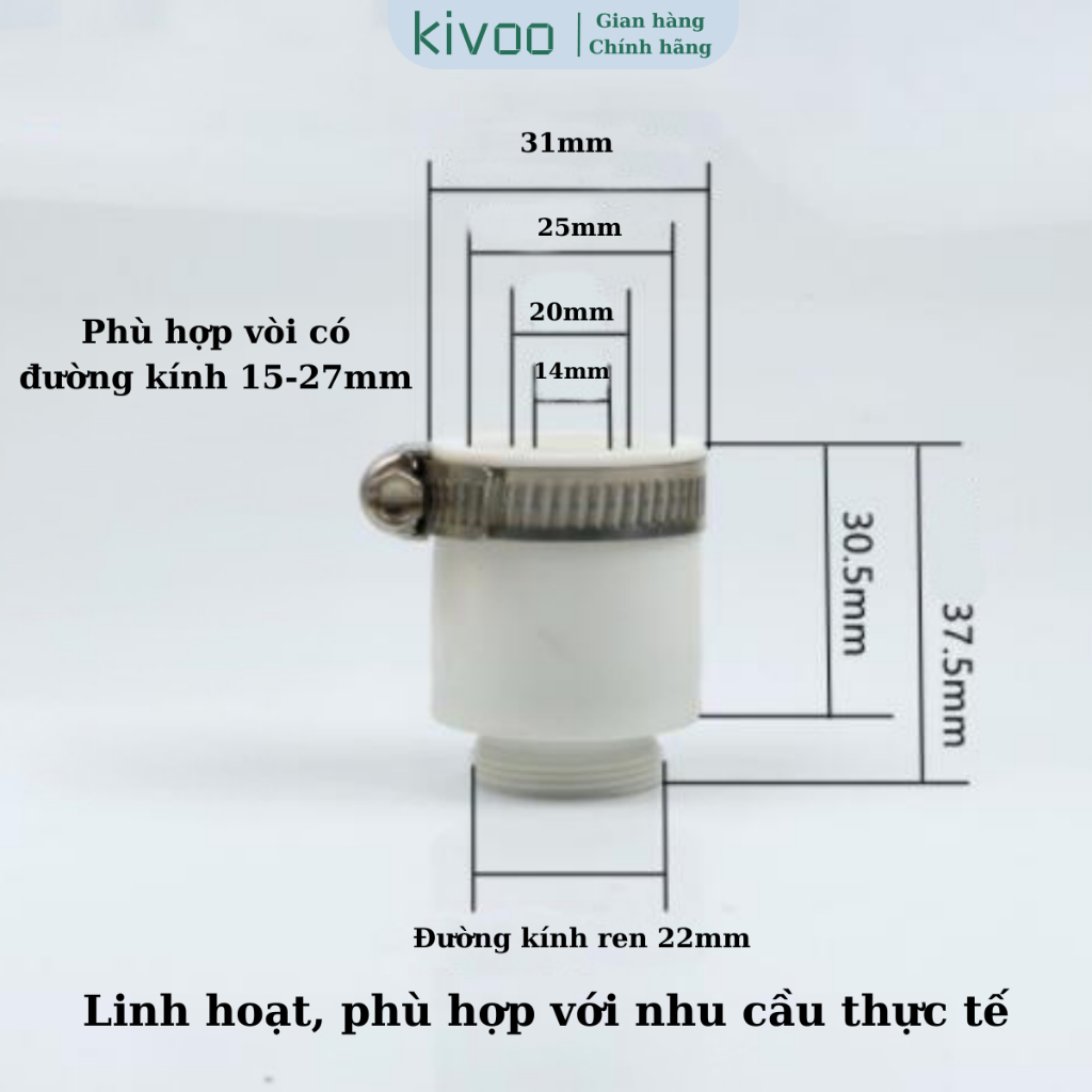 Ống nước nối dài vòi nước thông minh có thể quay 720 độ linh hoạt theo mọi hướng, có thể cố định sau khi quay