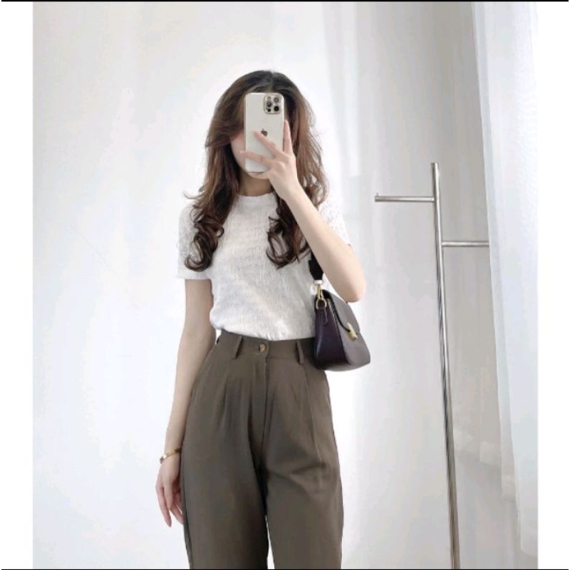 Áo  đũi nhăn xốp nữ