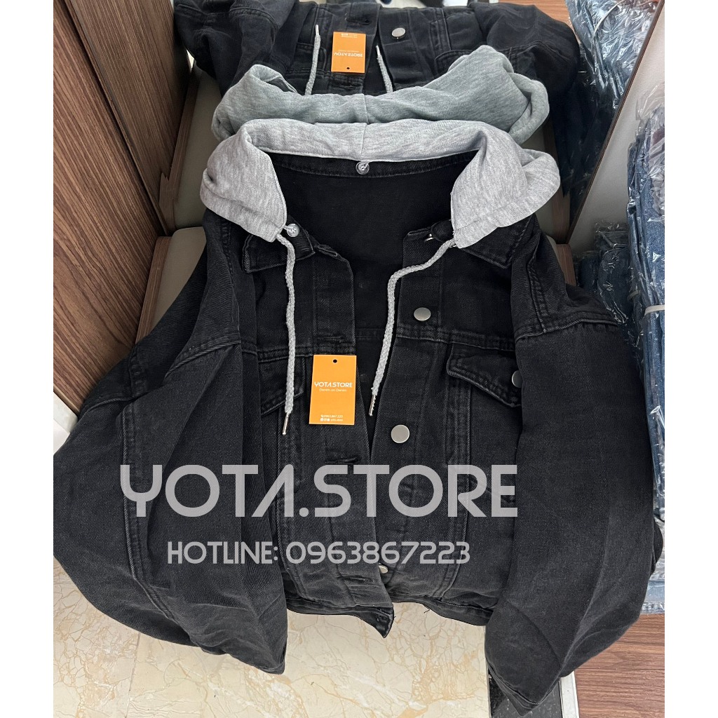 Áo khoác jeans mũ - G023