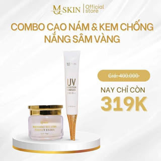 Combo kem cao cốt nám + kem chống nắng sâm vàng Mq skin