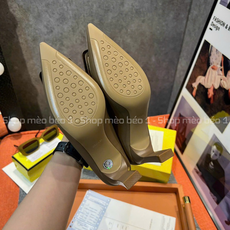 Giày cao gót BB mũi nhọn gót dẹt fullbox hàng quảng châu cao cấp