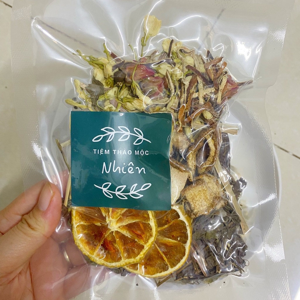 Thảo Mộc Xông Mặt Thải Độc, Làm sạch Da, Giảm Stress - Gói Dùng 2, 3 Lần