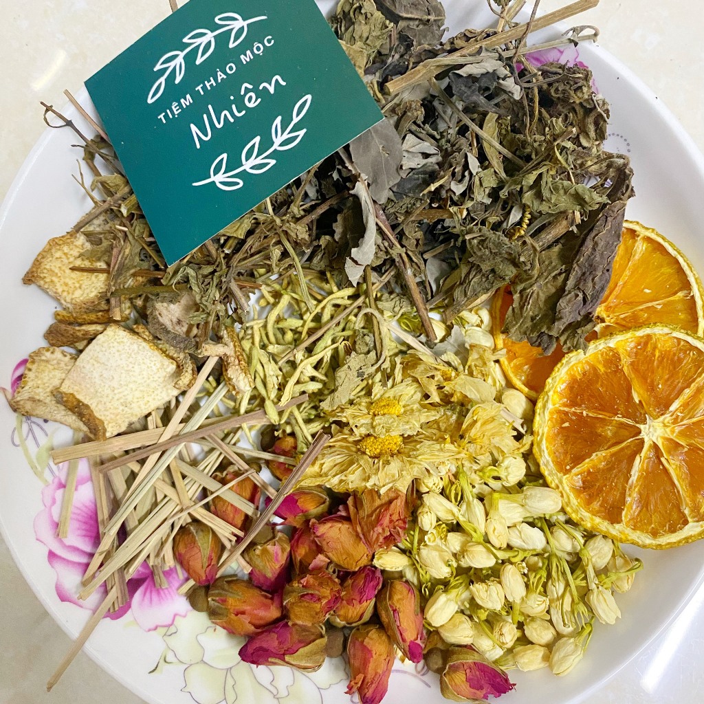 Thảo Mộc Xông Mặt Thải Độc, Làm sạch Da, Giảm Stress - Gói Dùng 2, 3 Lần