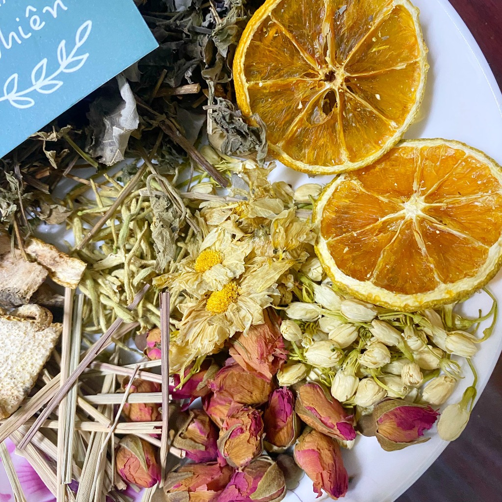 Thảo Mộc Xông Mặt Thải Độc, Làm sạch Da, Giảm Stress - Gói Dùng 2, 3 Lần