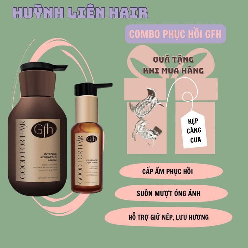 Combo Phục Hồ Tóc Kem Ủ & Serum  Cải Thiện Tóc Khô Xơ. Giữ Nếp Tóc. Mềm Mượt Tóc