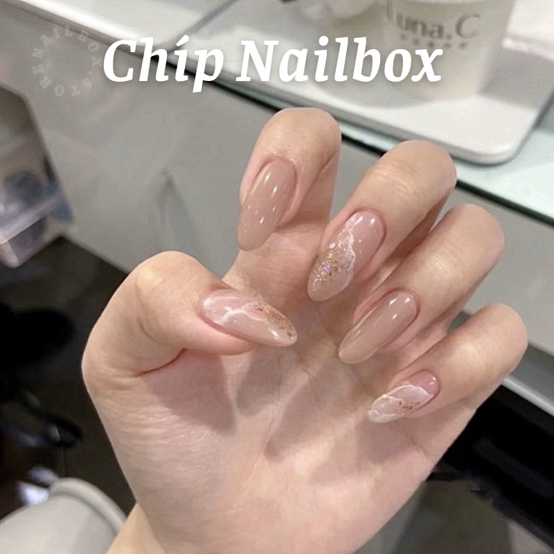 Set 24 móng giả D148 dáng móng dài