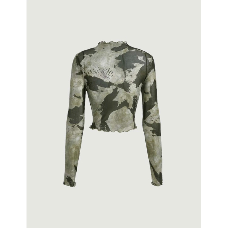 Áo lưới dài tay vải mỏng thoáng