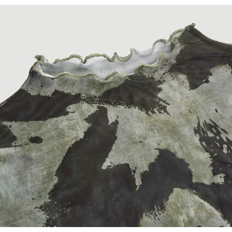 Áo lưới dài tay vải mỏng thoáng