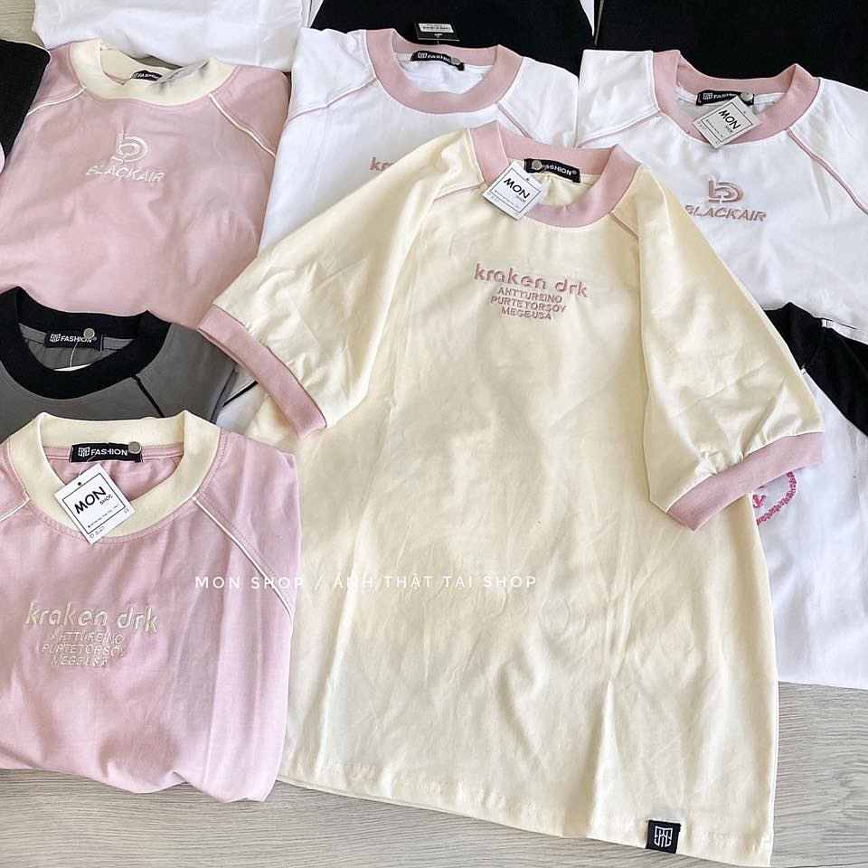 Babytee rộng thêu chữ #669634