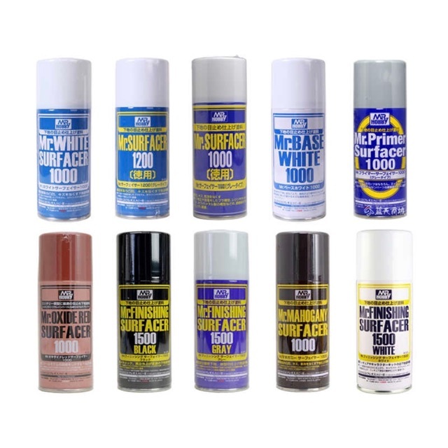 Bình xịt sơn lót cho mô hình Mr.Hobby B504 B505 B506 B511 B518 B519  B526 B527 B529