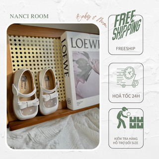Giày trắng đế đúc em bé Nanci room