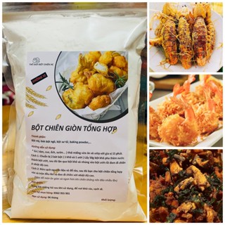 Bột Chiên Giòn Tổng Hợp - Chiên Thịt, Ếch, Hải Sản, Ngô, Khoai, Chuối ( Không Vị )