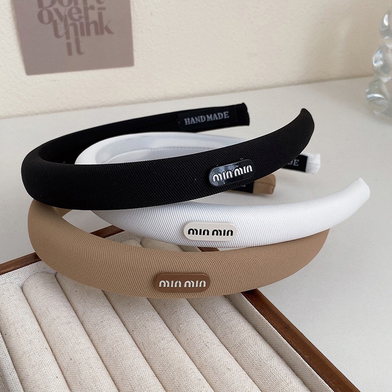 CX43 cài tóc băng đô nữ cài xốp gắn tag tông màu trà sữa thu đông màu cafe