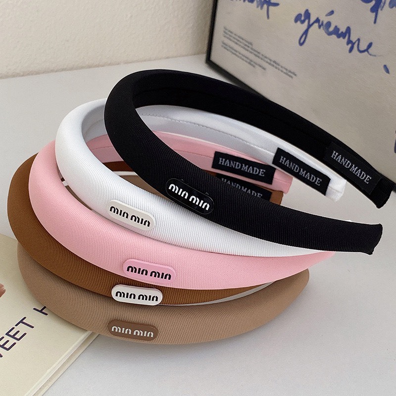 CX43 cài tóc băng đô nữ cài xốp gắn tag tông màu trà sữa thu đông màu cafe