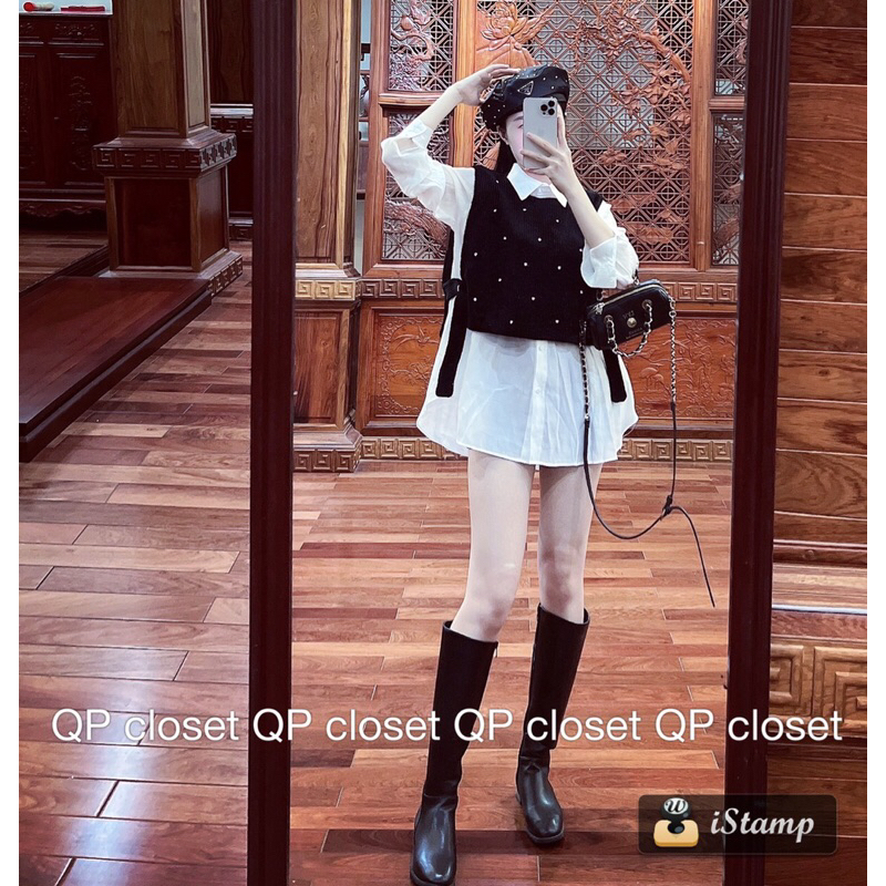 Set áo sơmi + gile