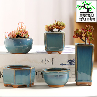 Chậu bonsai Men Hỏa Biến mini