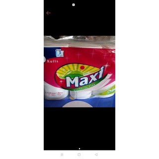 Giấy vệ sinh cao cấp Maxi 3 lớp 6 cuộn 962 gram
