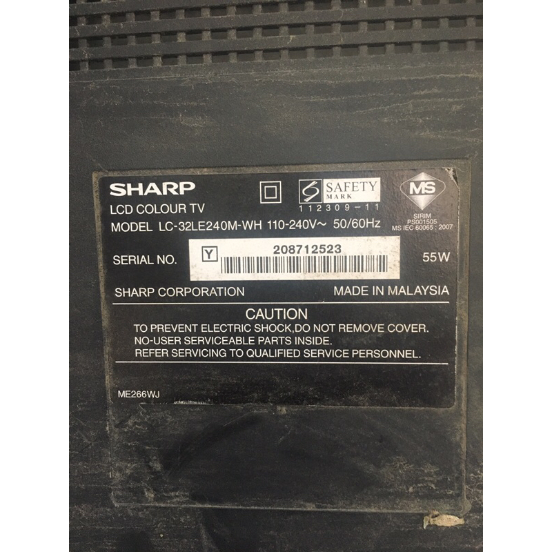 Bo xử lý tivi SHARP 32LE240M-WH