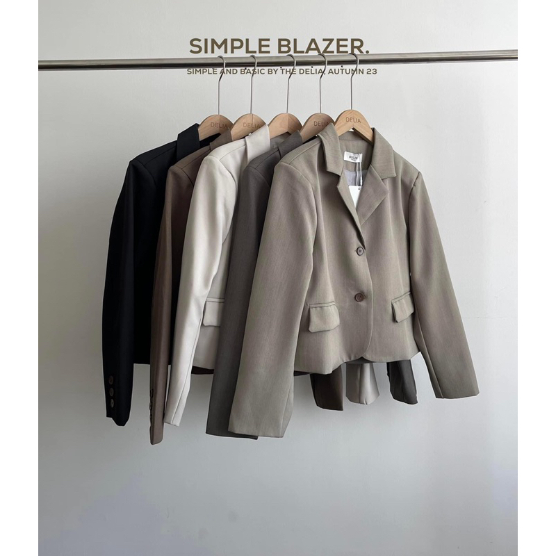 1138 ÁO BLAZER DÀI TAY HAI LỚP DÁNG LỬNG