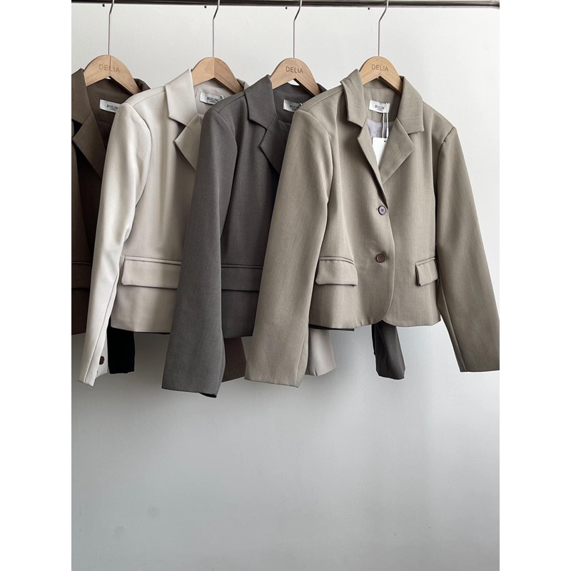 1138 ÁO BLAZER DÀI TAY HAI LỚP DÁNG LỬNG
