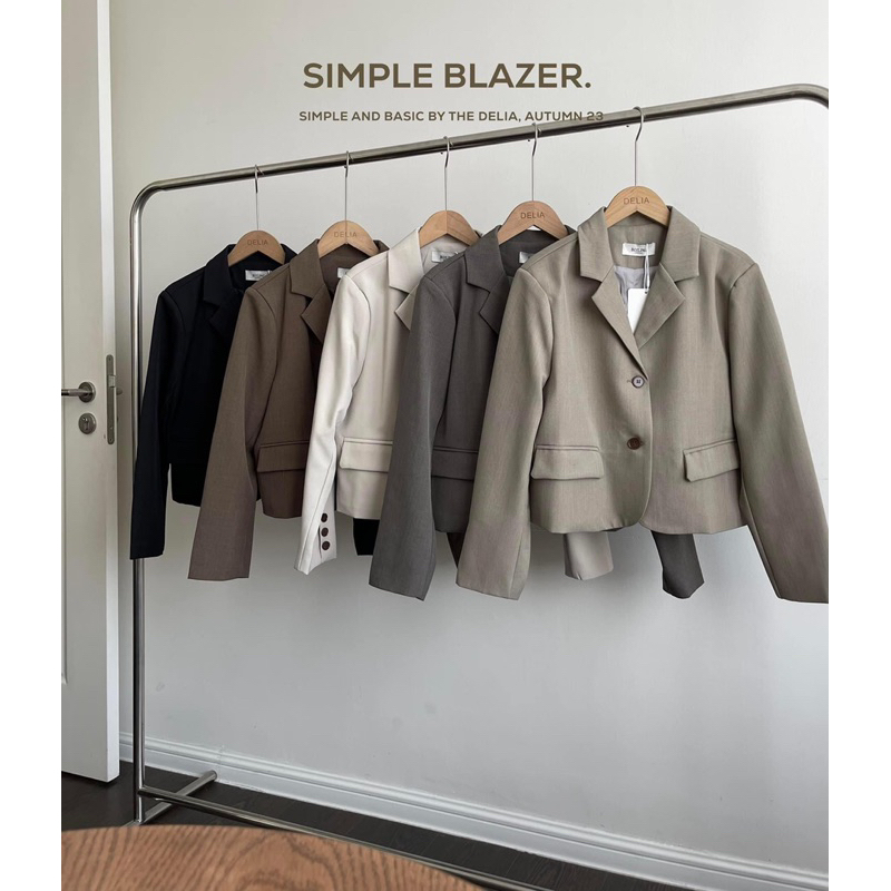 1138 ÁO BLAZER DÀI TAY HAI LỚP DÁNG LỬNG