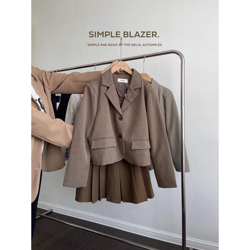 1138 ÁO BLAZER DÀI TAY HAI LỚP DÁNG LỬNG