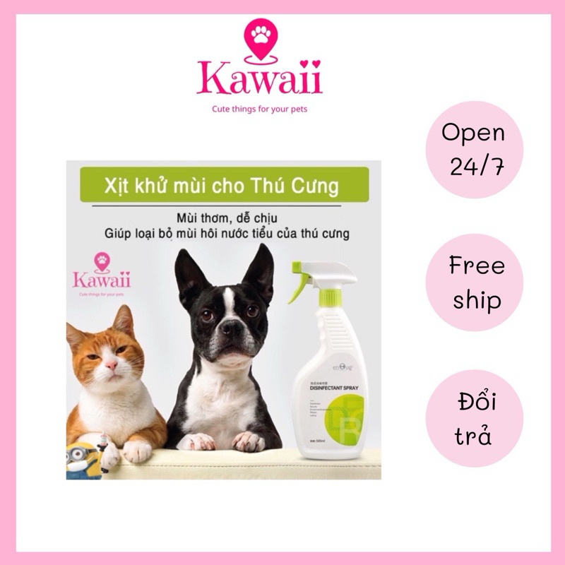 Xịt khử khuẩn cho thú cưng hương chanh 500ml