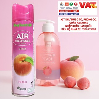 Chai Nước hoa Xịt Thơm Phòng Air Freshener Sandokkaebi 370ml Hương Đào,Cafe
