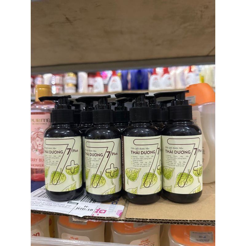 Mới-Dầu Gội Dược Liệu Thái Dương 7 Hương Hoa Bưởi Tây 200ml