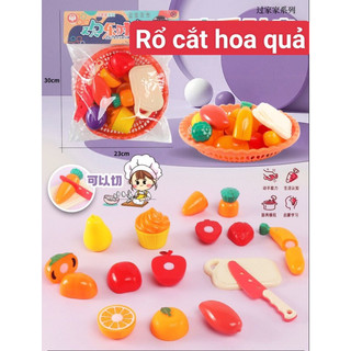 Đồ chơi cắt hoa quả bằng nhựa an toàn cho bé