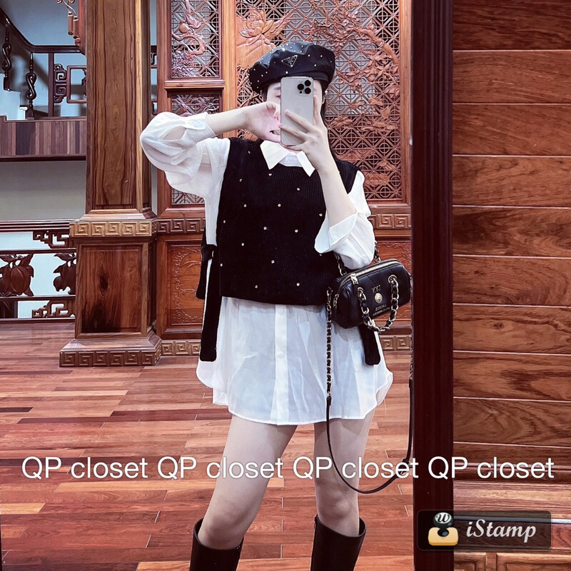 Set áo sơmi + gile