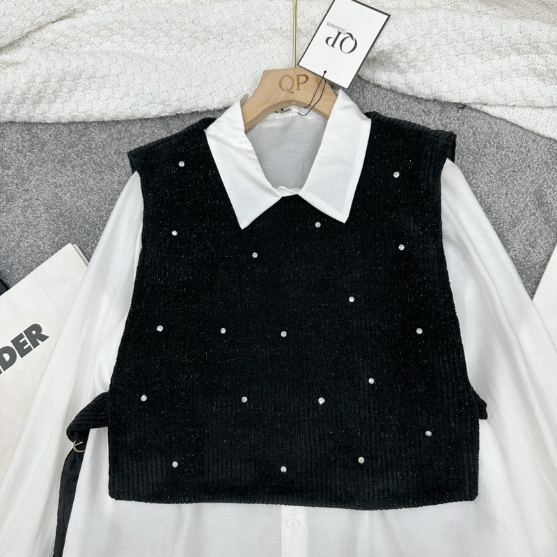 Set áo sơmi + gile