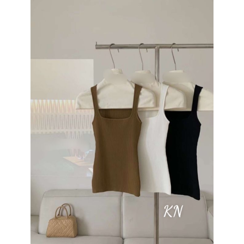 Áo len cổ vuông ôm body hàng QCL1