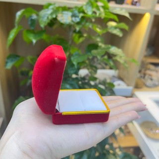  Hộp Nhẫn Cầu Hôn Hình Vuông Chất Liệu Nhung Cao Cấp 