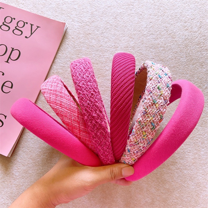 CX44 cài tóc cài xốp màu hồng nữ tông hồng bánh bèo dễ thương