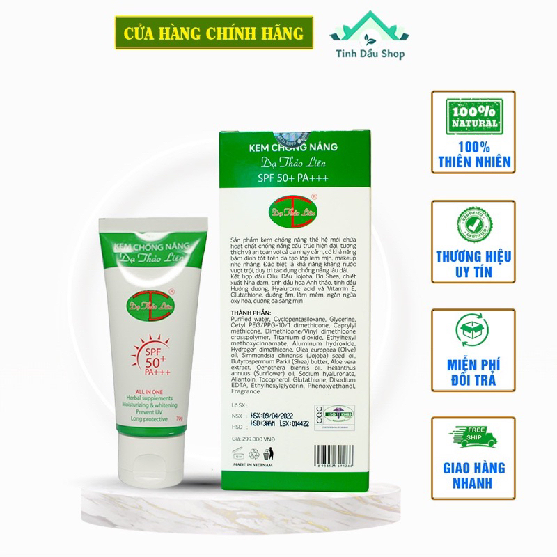 Kem chống nắng Dạ Thảo Liên