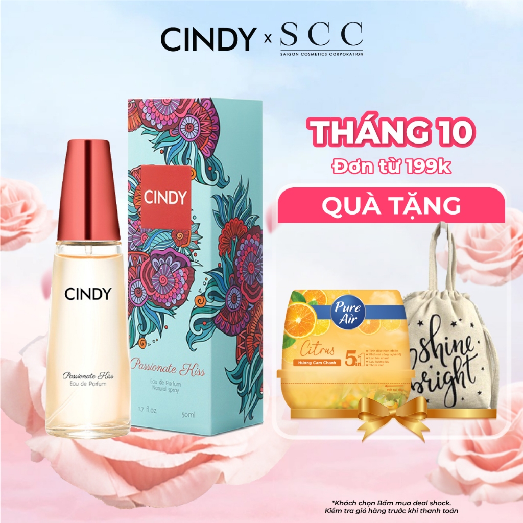 Nước hoa nữ Cindy Passionate Kiss mùi hương gợi cảm sành điệu 50ml