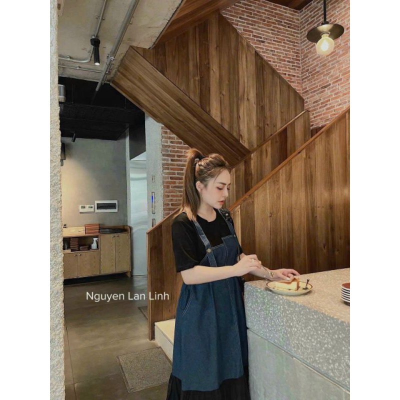 Bigsize Xuân Phúc 50-95kg: Set Yếm Jean