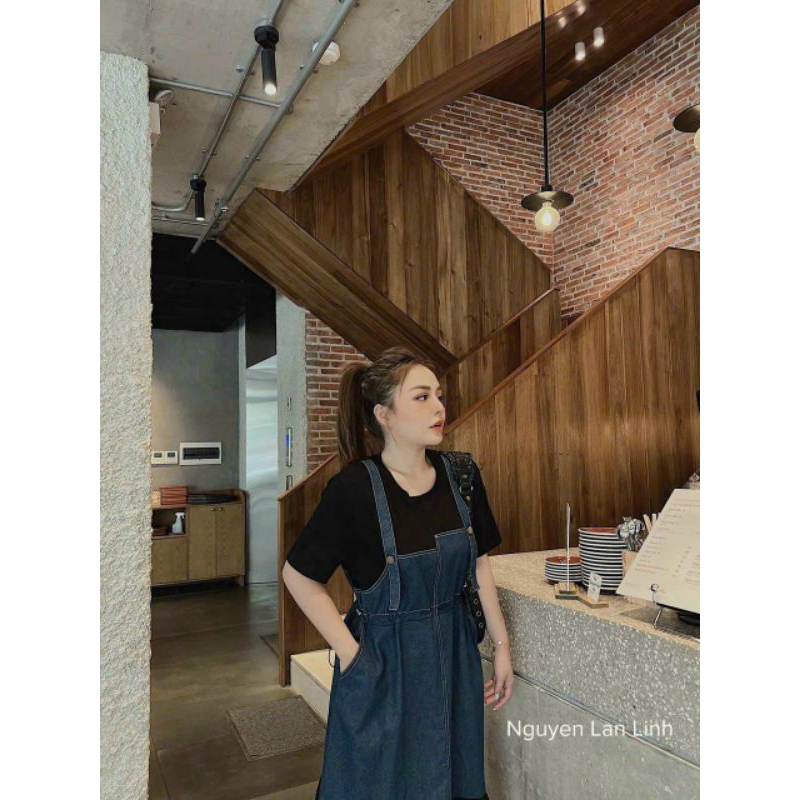 Bigsize Xuân Phúc 50-95kg: Set Yếm Jean