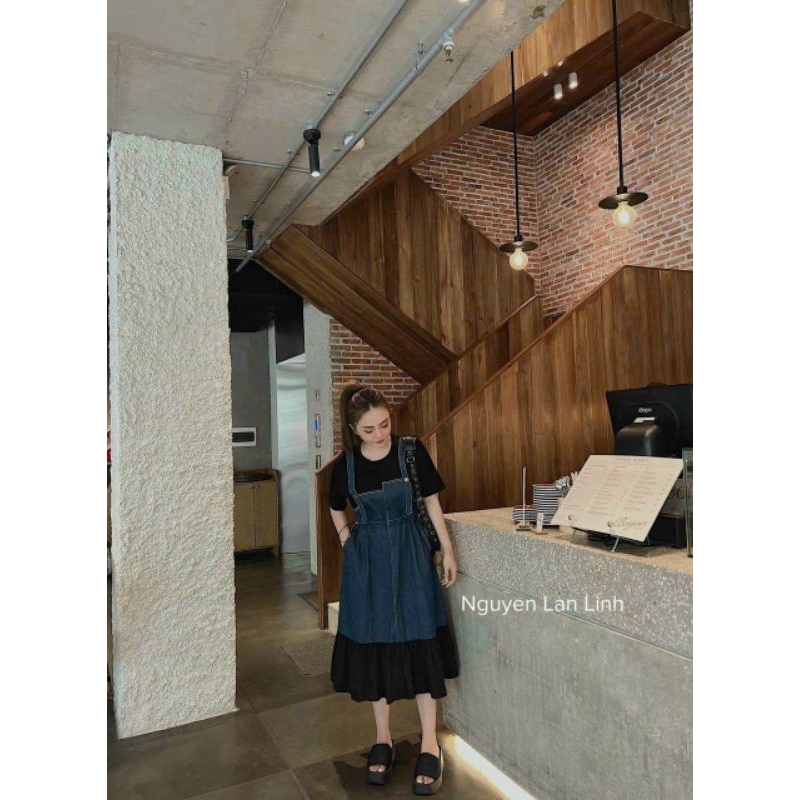 Bigsize Xuân Phúc 50-95kg: Set Yếm Jean